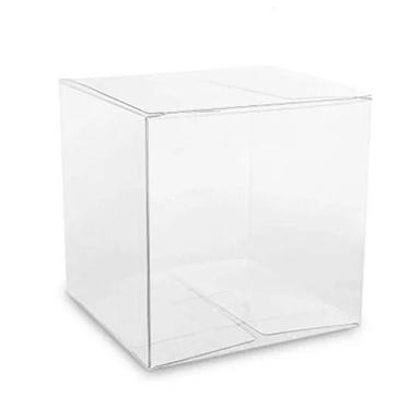 White 6X6X6 Inches Transparent And Square Plain Pet Packaging Box