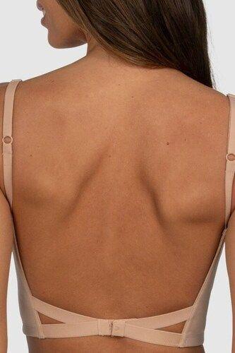 5 Available In Various Colors Ladies Plain Cotton Backless Bra