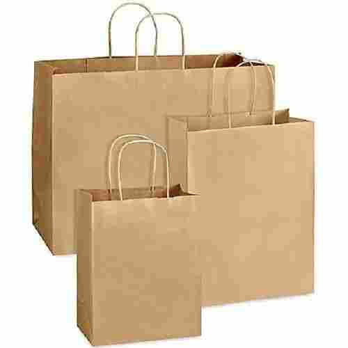 Eco Friendly Brown Kraft Paper Bags For Shopping Use