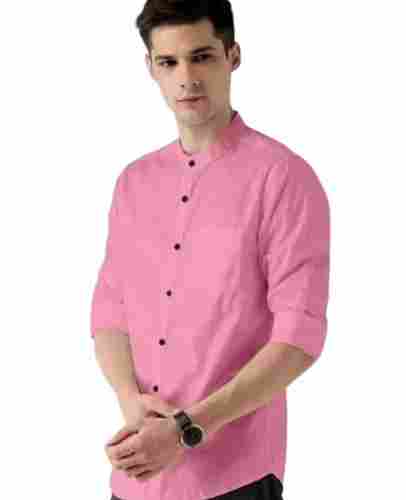Formal Wear Full Sleeves Plain Dyed Soft Cotton Shirt For Mens