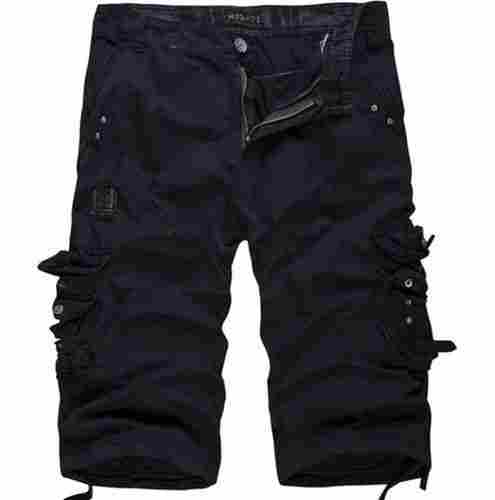 Regular Fit Four Pockets Casual Wear Anti Wrinkle Capri Pants For Mens
