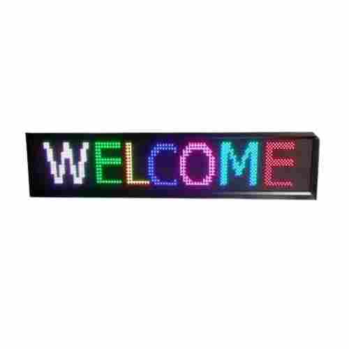 5x2 Feet 12 Voltage Rectangular Plastic Body Led Display Board For Outdoor