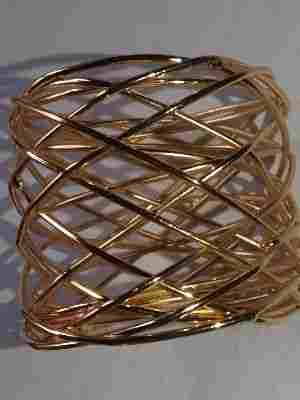 Golden Metal Wire Napkin Ring