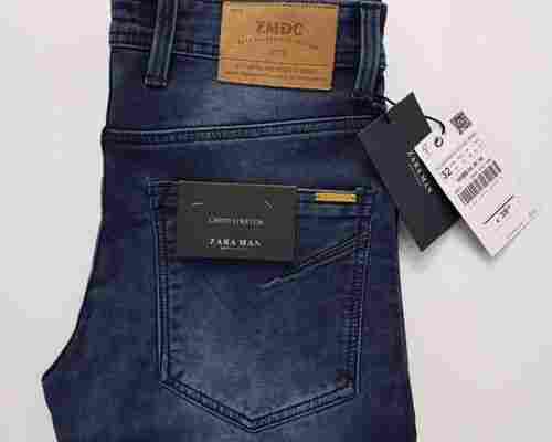 Comfort Fit Blue Zara Jeans For Mens, All Sizes Available