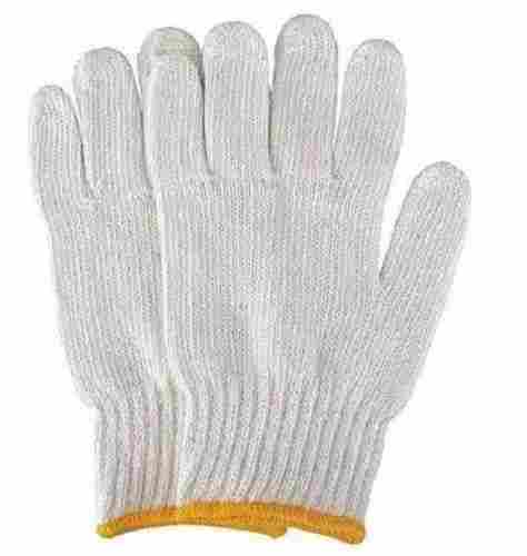 Full Finger Plain Cotton Knitted Hand Gloves