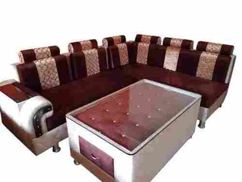 Polished 5 Seater Modern Wooden Sofa Set For Home Use
