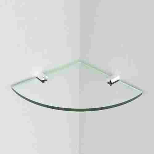 Mild Steel Glass Corner Shelf With Capacity 50 Kg
