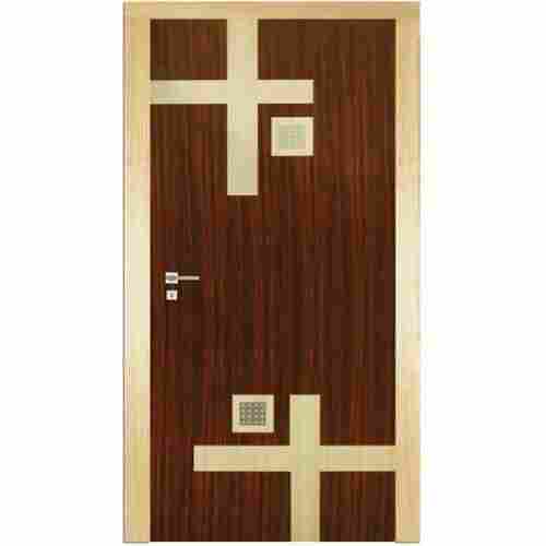Rectangular Finished Surface Modern Swing Style Solid Wood Pvc Designer Door 