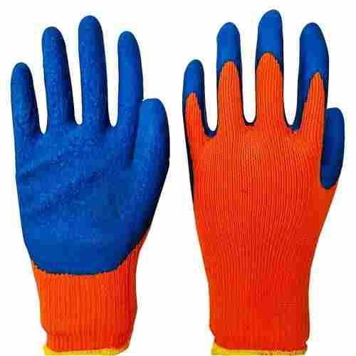 Full Finger Latex Coated Cotton Hand Gloves For Industrial Use