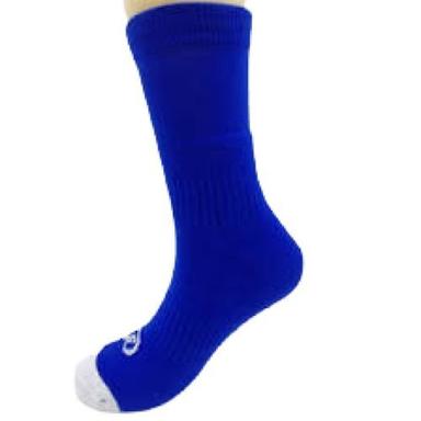 Mens Knee Length Navy Blue Plain Cotton Terry Sports Socks  Elasticity: Middle