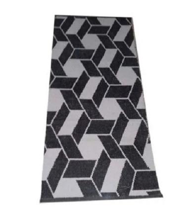 Black 2X3 Feet Washable Anti Slip Latex Printed Pvc Floor Mat