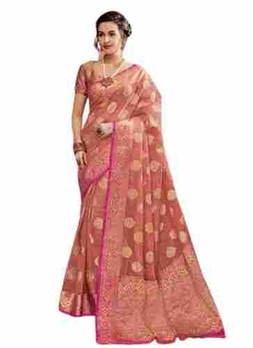 Skin Friendly Traditional Wear Printed Silk Bridal Saree