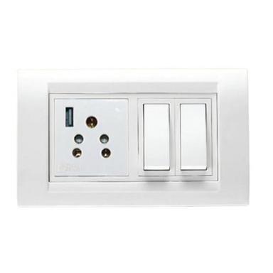 240 Voltage Polycarbonate Body 5 Pin Socket With Two Switch For Eclectic Fittings  Application: Home Appliances