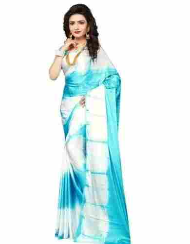Lightweight Printed Bollywood Casual Wear Satin Saree For Ladies