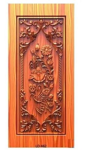 6.75X3.1 Feet Polished Oak Wood Digital Printed Door Application: Kitchen