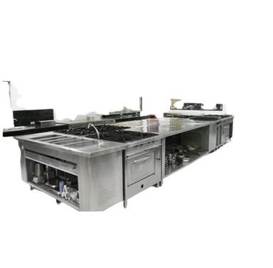 Gas Power Strength Fully Automatic Grade L Shaped Ss Commercial Kitchen Capacity: 200 Kg/Hr