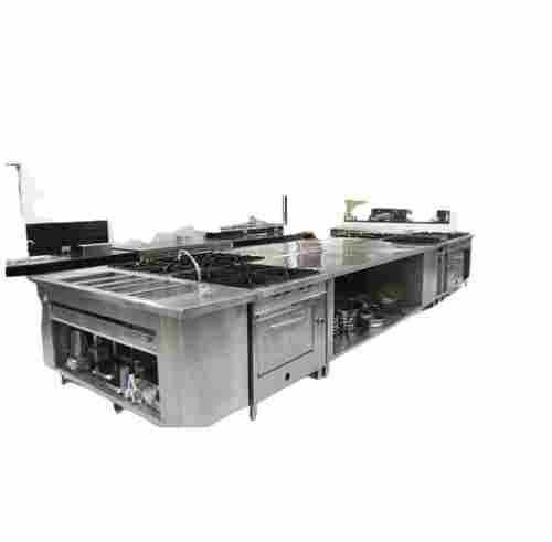 Gas Power Strength Fully Automatic Grade L Shaped Ss Commercial Kitchen