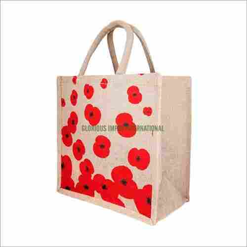Eco Friendly Printed Design Jute Bags For Shopping