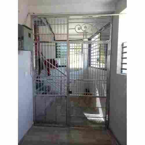Single Door Open Manual Stainless Steel Safety Gate For Residential