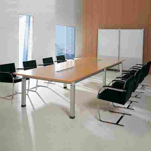 Rectangular Shape Wooden Conference Table For Office Use
