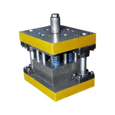 Yellow And Silver 10 Mm Thick 50 Hrc Hardness Paint Coated Mild Steel Body Progressive Press Tool