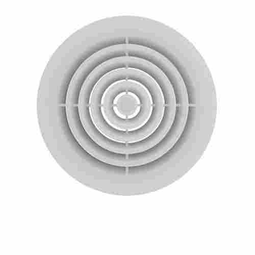 125 Mm Matte Finished Round Abs Plastic Body Ceiling Diffuser