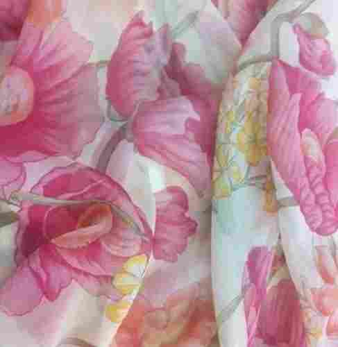 90x54 Inch Anti-Wrinkle Printed Chiffon Fabric For Cloth Making