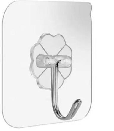 Light Weighted Glossy Finish Sliver and White Wall Mounted Decorative Hanging Hooks