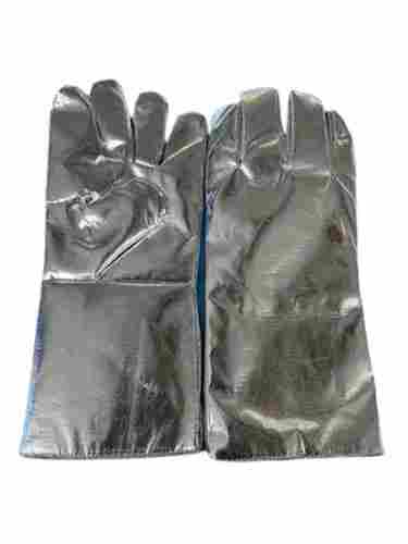 Heat Resistance Full Finger Plain Aluminium Safety Hand Gloves For Industrial Use