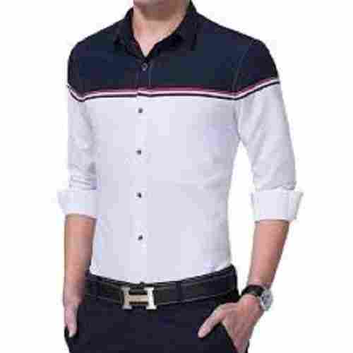 Breathable Long Sleeves Classic Collar Printed Cotton Casual Shirts