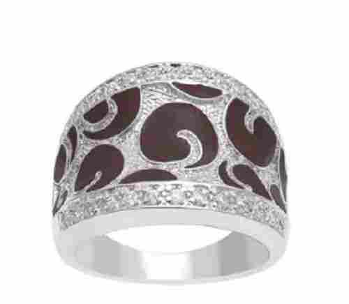 925 Sterling Silver Round Cocktail Ring For Ladies
