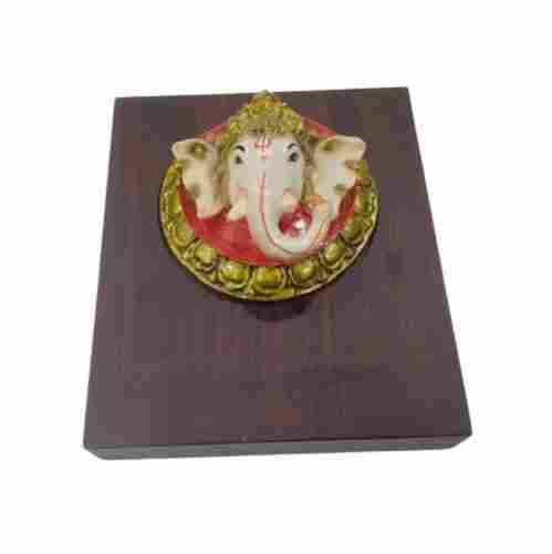 15 Inches Decorative Painted Wooden And Marble Religious Gift
