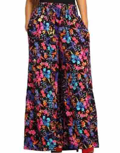 Modern Printed Cotton Palazzo Pant For Ladies
