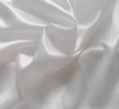 White 150 Gsm 60 D Light In Weight Plain Dyed Soft Dupioni Silk Fabric 