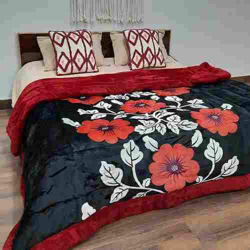 Flora Printed Design Double Bed Quilt for Winter Season