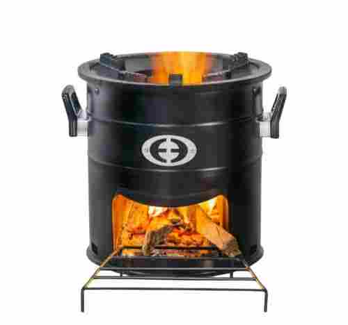 Manual Stainless Steel Wood Stove For Commercial Use 