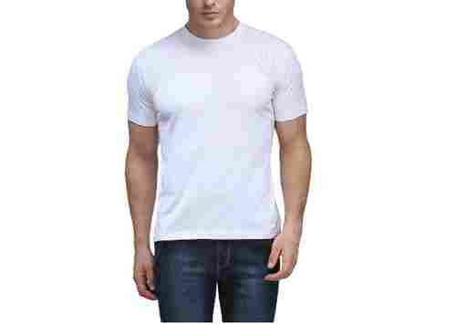 Short Sleeves Casual Wear Round Neck Plain Cotton T Shirts For Mens
