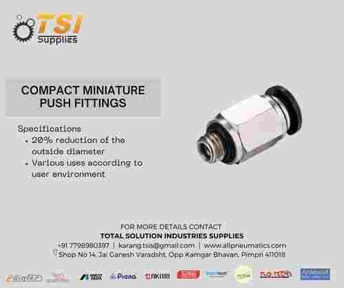 Compact Miniature Push in Fittings
