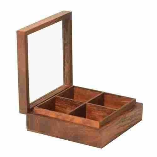 High Quality Rectangular Folding Style Wooden Dry Fruits Serving Box