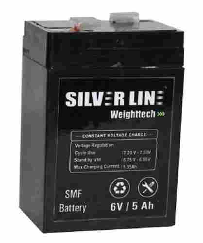 Factory Charged 6 V / 5 Ah Rated Rectangular Plastic SMF Battery