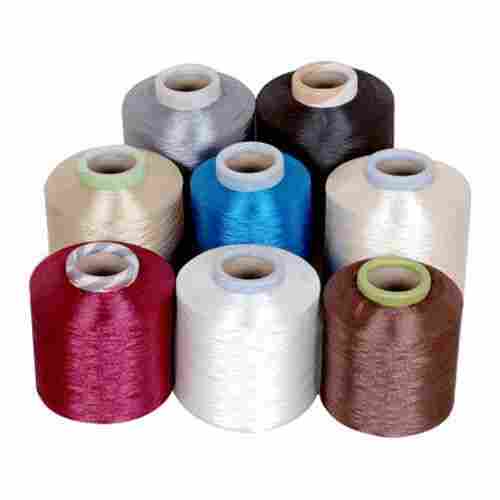 Plain Dyed Polyester Yarn Spun For Textiles Industries, All Colors Avialable