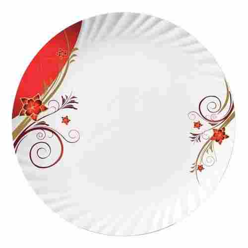 10 Inch Round Printed Polished Finish Melamine Dinner Plate 