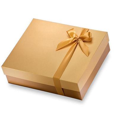 Matte Lamination 4 Mm Thick Rectangular Plain Duplex Paper Gift Packaging Box