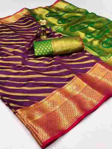 Party Wear Ladies Full Length Printed Silk Saree