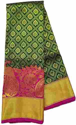 Comfortable Festive Wear South Indian Style Zari Work Silk Saree For Ladies