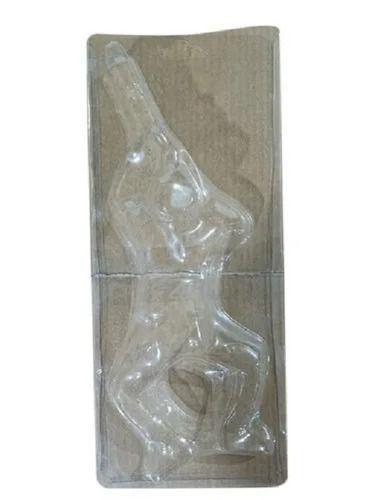 Transparent Less Rigid Plain Smooth Oilproof Waterproof Pvc Toy Gun Blister Tray