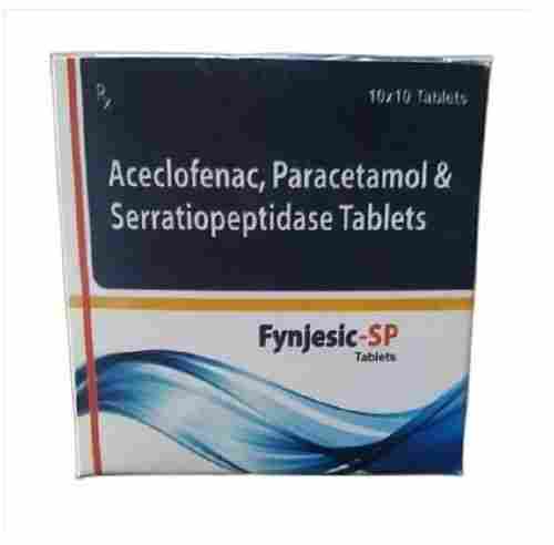 Aceclofenac Paracetamol Serratiopeptidase General Chemical Fynjesic SP Tablets