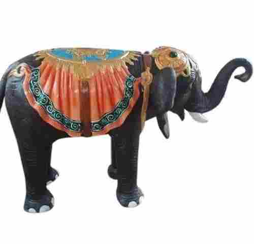 5 Feet Height Painted Frp Decorative Elephant Statue