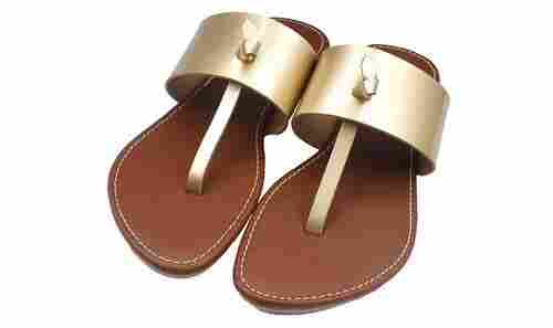 Comfortable And Non Slip Party Wear Leather Slipper For Ladies