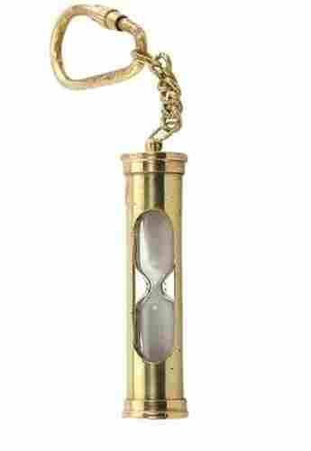 Nautical Brass Sand Timer Hourglass Antique Key Chain